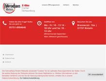 Tablet Screenshot of fahrradhaus-rinteln.com